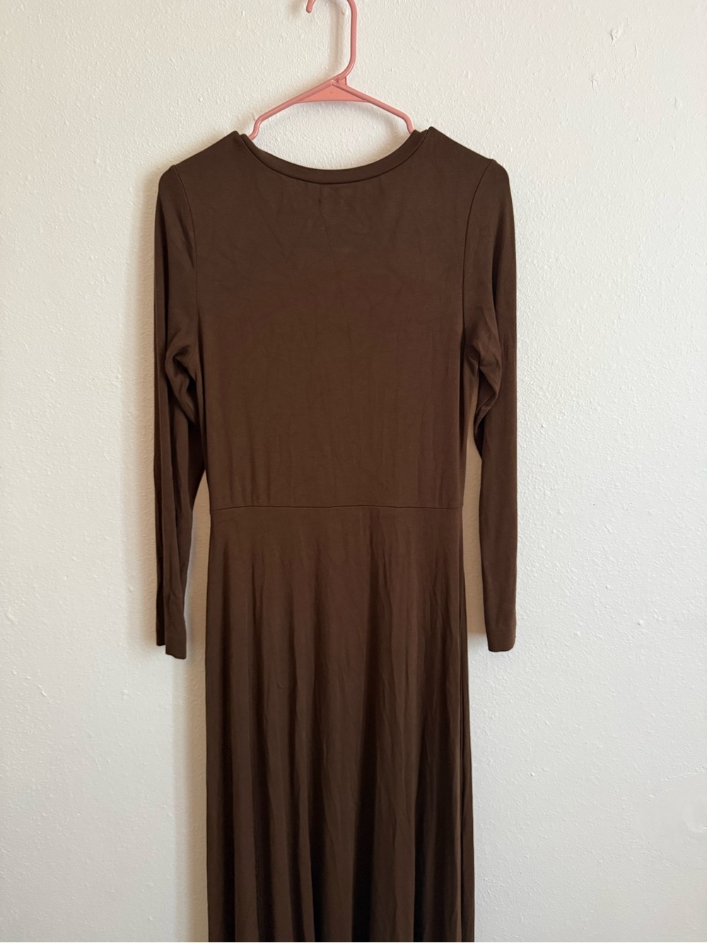 Tuckernuck Chocolate Brown Long Sleeve Sara Maxi Dress - Picture 6 of 7